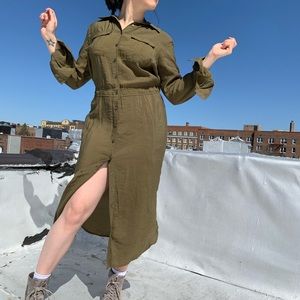 Maeve Anthropologie Button Up Dress